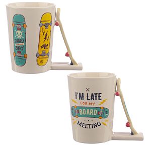 Caneca cerâmica com forma - Skate Caneca cerâmica com forma - Skate