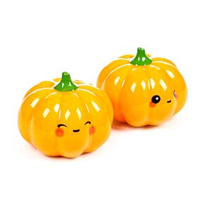 Set de Sal e Pimenta em cerâmica Foodiemals Abóbora