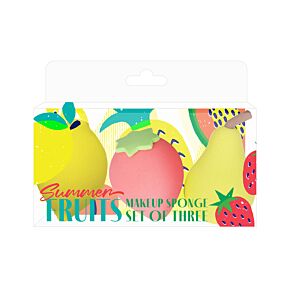Set de 3 Esponjas de Maquilhagem Frutas do Verão