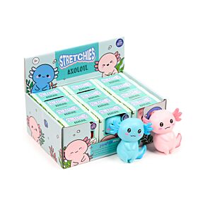 Brinquedo para espremer e esticar Axolote