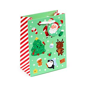 Saco médio para presentes Jingle Bunch Natal