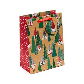 Saco médio para presentes Gnomo de natal