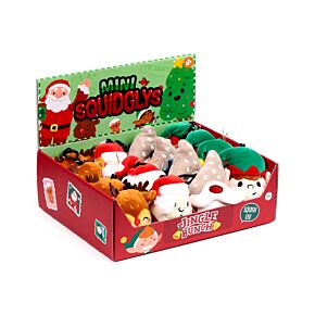 Porta-chaves de pelúcia Squidglys Amigos do Natal