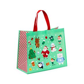 Saco para compras reutilizável Jingle Bunch Natal