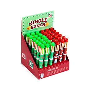 Jingle Bunch Natal Multi Cor Pen (6 Cores)