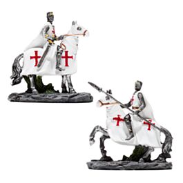 Cavaleiro das Cruzadas a cavalo Protetor