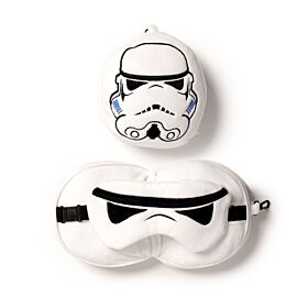 Almofada de viagem e máscara para dormir Relaxeazzz - Stormtrooper Almofada de viagem e máscara para dormir Relaxeazzz - Stormtrooper