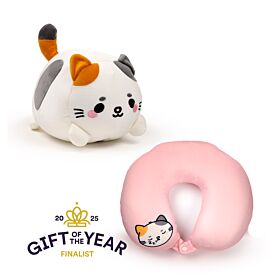 Almofada de viagem e brinquedo 2 em 1 Swapseazzz Adoramals Gato Almofada de viagem e brinquedo 2 em 1 Swapseazzz Adoramals Gato