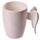 Caneca Branca cerâmica com Asas Brancas