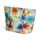 Saco de praia Palmeiras multicoloridas e mini bolsa com fecho