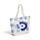Saco de praia Olho turco oval e linhas e mini bolsa com fecho