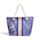 Saco de praia Mandala azul e mini bolsa com fecho