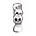 Abridor de PVC caveiras arrepiantes Spooky