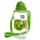 Garrafa de Água Infantil com Palhinha 450ml - Dinossauro Cutiemals
