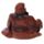 Figurita com efeito de Madeira Buda da sorte
