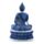Buda tailandês Lotus branco e azul