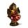 Buda tailandês sentado no lótus Vermelho e dourado 