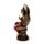 Buda tailandês sentado no lótus Vermelho e dourado 