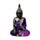 Buda tailandês meditação púrpura e preto