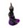 Buda tailandês meditação púrpura e preto