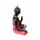 Meditação Buda tailandês vermelho, preto e dourado
