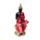 Iluminação Buda tailandês vermelho, preto e dourado