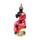 Iluminação Buda tailandês vermelho, preto e dourado