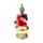 Iluminação Buda tailandês vermelho, preto e dourado