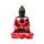 Contemplação Buda tailandês vermelho, preto e dourado