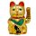 Gato Chinês da Sorte Maneki Neko Olhos abertos 21cm