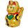 Gato Chinês da Sorte Maneki Neko Olhos abertos 21cm