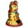 Boneco Solar Gato Chinês da Sorte Maneki Neko Dourado