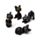 Mini figura em caixa Lucky o Gato Preto da Sorte 
