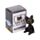 Mini figura em caixa Lucky o Gato Preto da Sorte 