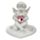 Pedaço de Céu Coração de Rosa Figura de Querubim