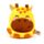 Brinquedo Peluche Squidglys Raffi a Girafa - Adoramals selvagem