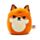 Brinquedo Peluche Squidglys Finnick a raposa- Adoramals