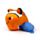 Almofada de viagem e brinquedo 2 em 1 Swapseazzz Adoramals Peixe-palhaço