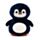 Almofada de viagem e brinquedo 2 em 1 Swapseazzz  Adoramals Pinguim