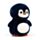 Almofada de viagem e brinquedo 2 em 1 Swapseazzz  Adoramals Pinguim