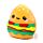 Brinquedo Fofinho Squidglys Foodiemals Hammy o hambúrguer