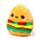 Brinquedo Peluche Squidglys Foodiemals Hammy o hambúrguer