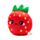 Brinquedo Peluche Squidglys Foodiemals Elidi, o morango 