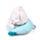 Almofada de viagem memory foam com capuz Hoodeazzz Adoramals Kiki o papagaio
