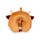 Almofada de viagem memory foam com capuz Hoodeazzz Highland Coo Plush