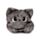 Almofada de viagem memory foam com capuz Hoodeazzz Beans & Co Pepper o Gato