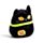 Brinquedo Peluche Squidglys Spooky Gato Preto 