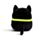 Brinquedo Peluche Squidglys Spooky Gato Preto 