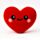 Brinquedo Fofinho Squidglys J'Adoramals Heart Coração Vermelho