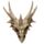Caveira de dragão decorativa